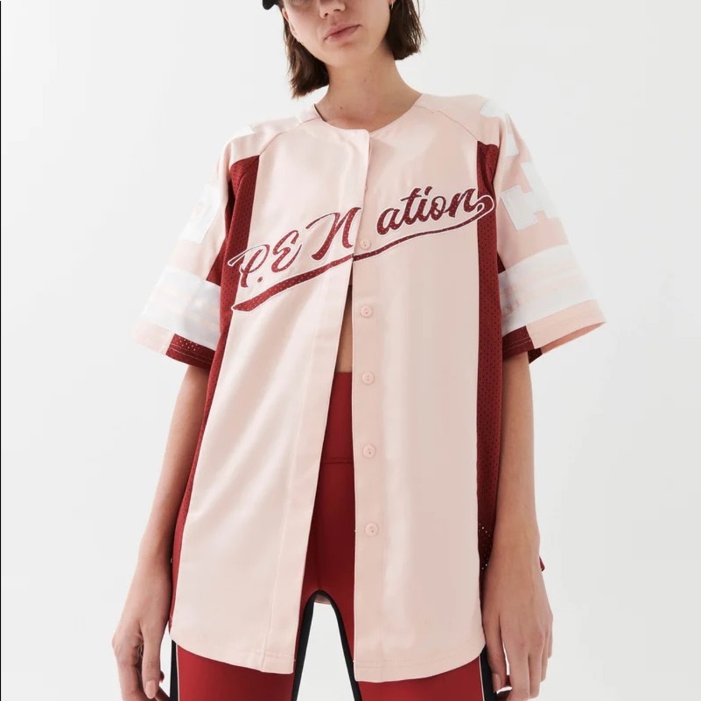 P.E. Nation Double Under Tee in Candy